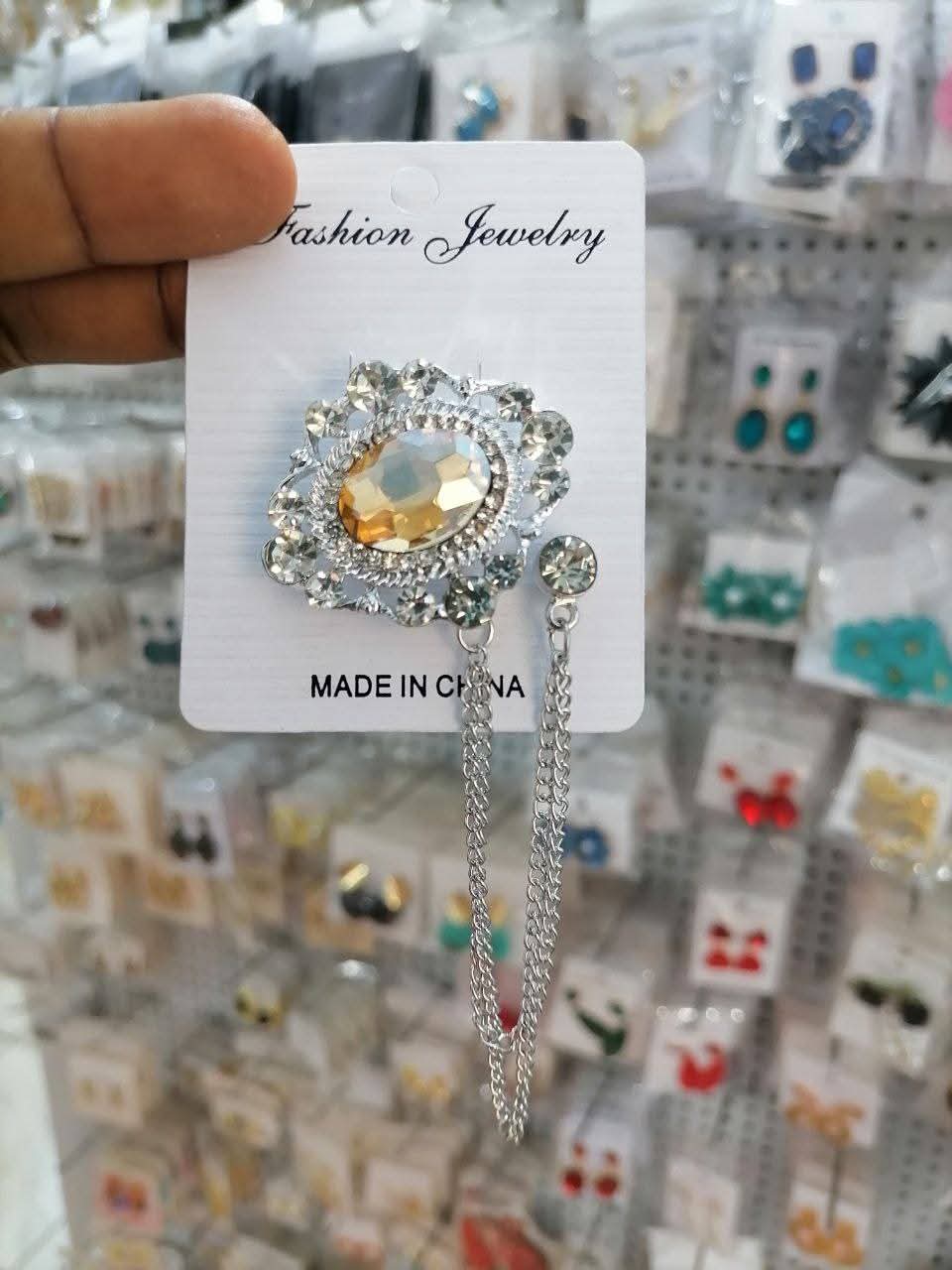 1High vintage stone brooche for men 3500